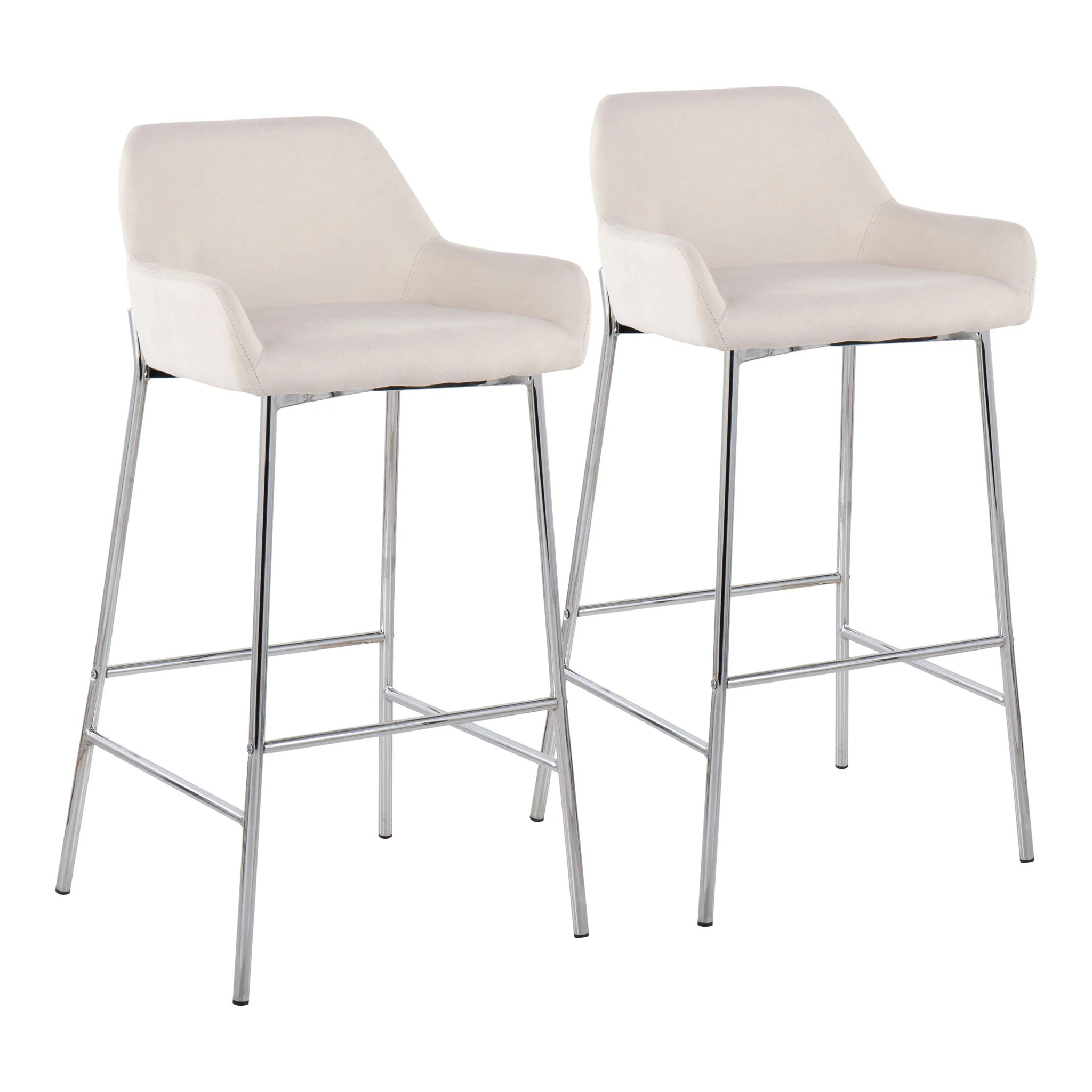Daniella - Contemporary Fixed Height Bar Stool (Set of 2) - Image 3