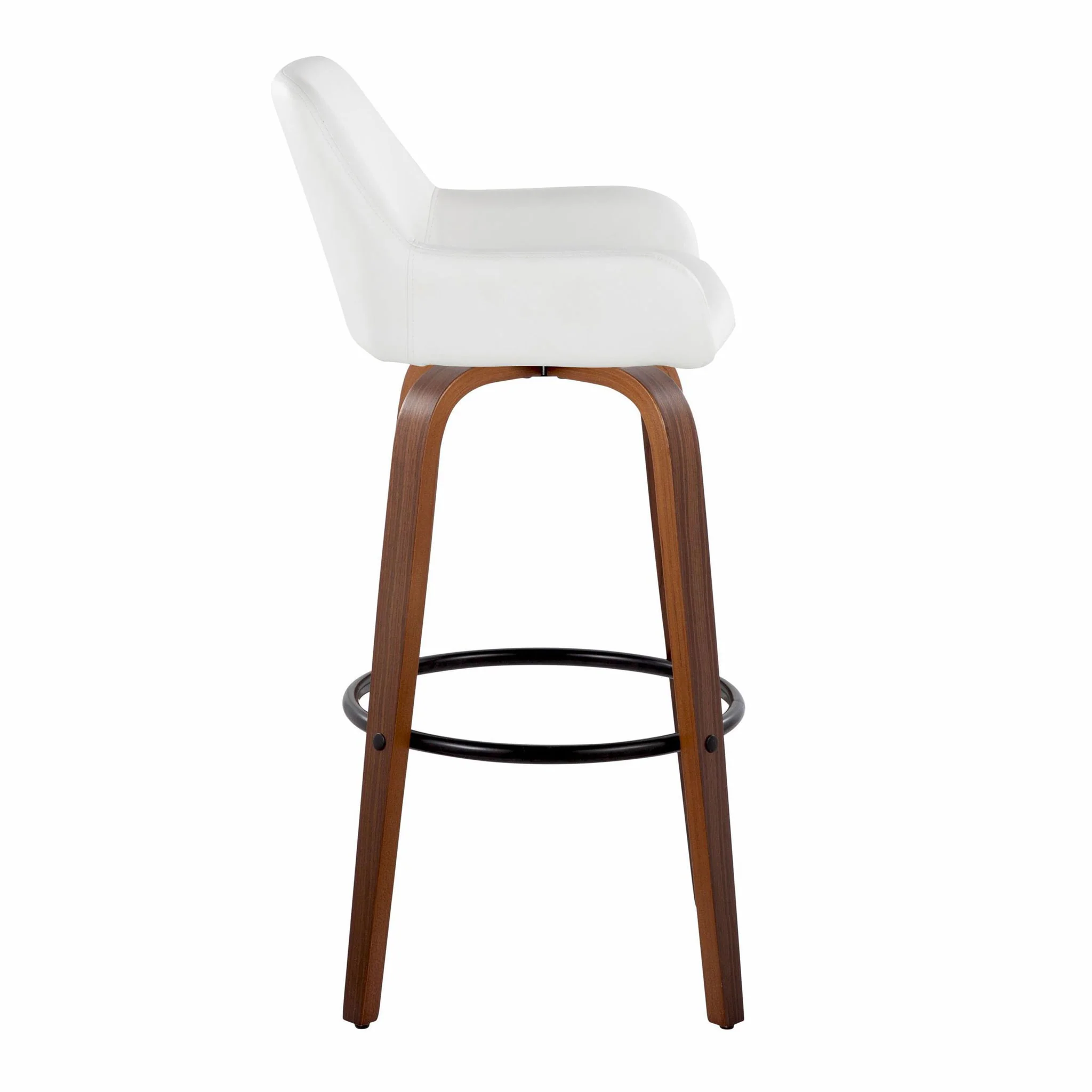 Daniella - Contemporary Fixed Height, Barstool & Swivel And Round Footrest (Set of 2) - Image 11