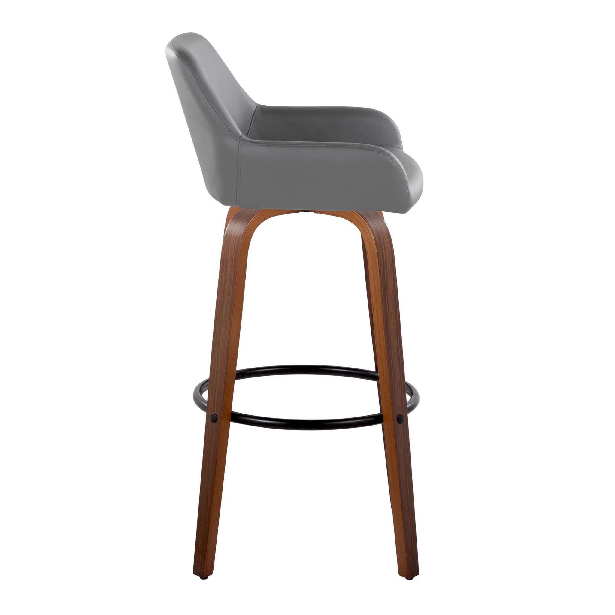Daniella - Contemporary Fixed Height, Barstool & Swivel And Round Footrest (Set of 2) - Image 6