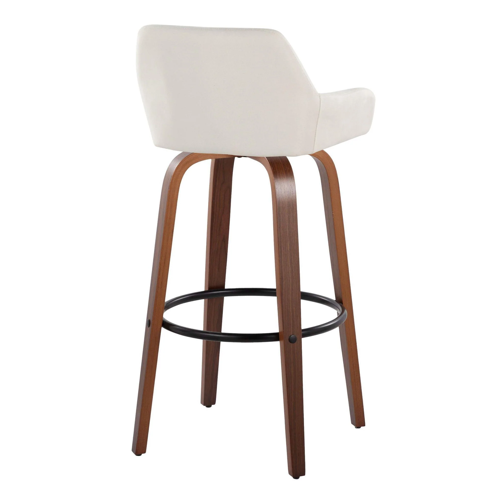 Daniella - Contemporary Fixed Height, Barstool & Swivel And Round Footrest (Set of 2) - Image 9