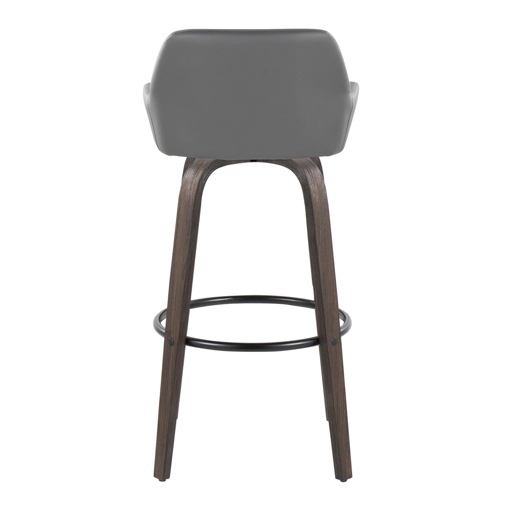 Daniella - Contemporary Fixed Height, Barstool With Swivel With Round Footrest (Set of 2) - Image 17