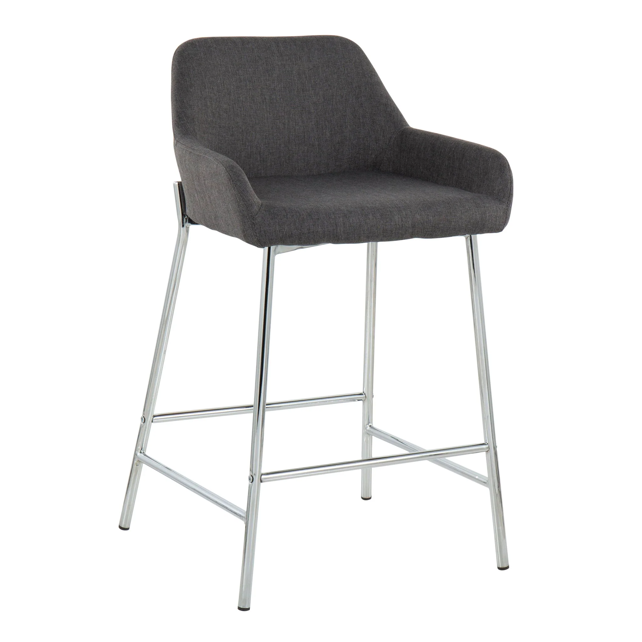 Daniella - Contemporary Fixed Height Counter Stool With Metal Legs (Set of 2) - Image 13