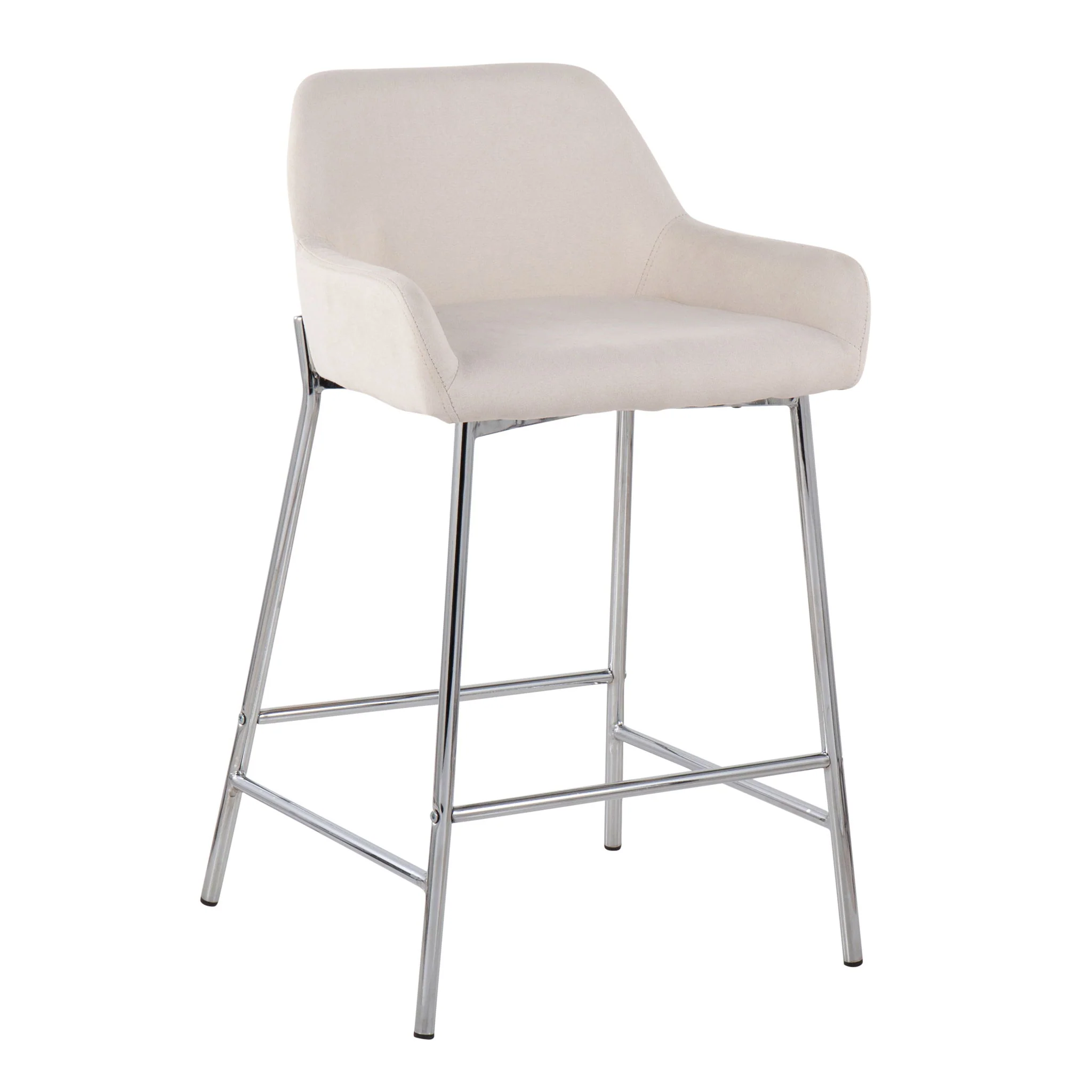 Daniella - Contemporary Fixed Height Counter Stool With Metal Legs (Set of 2) - Image 18