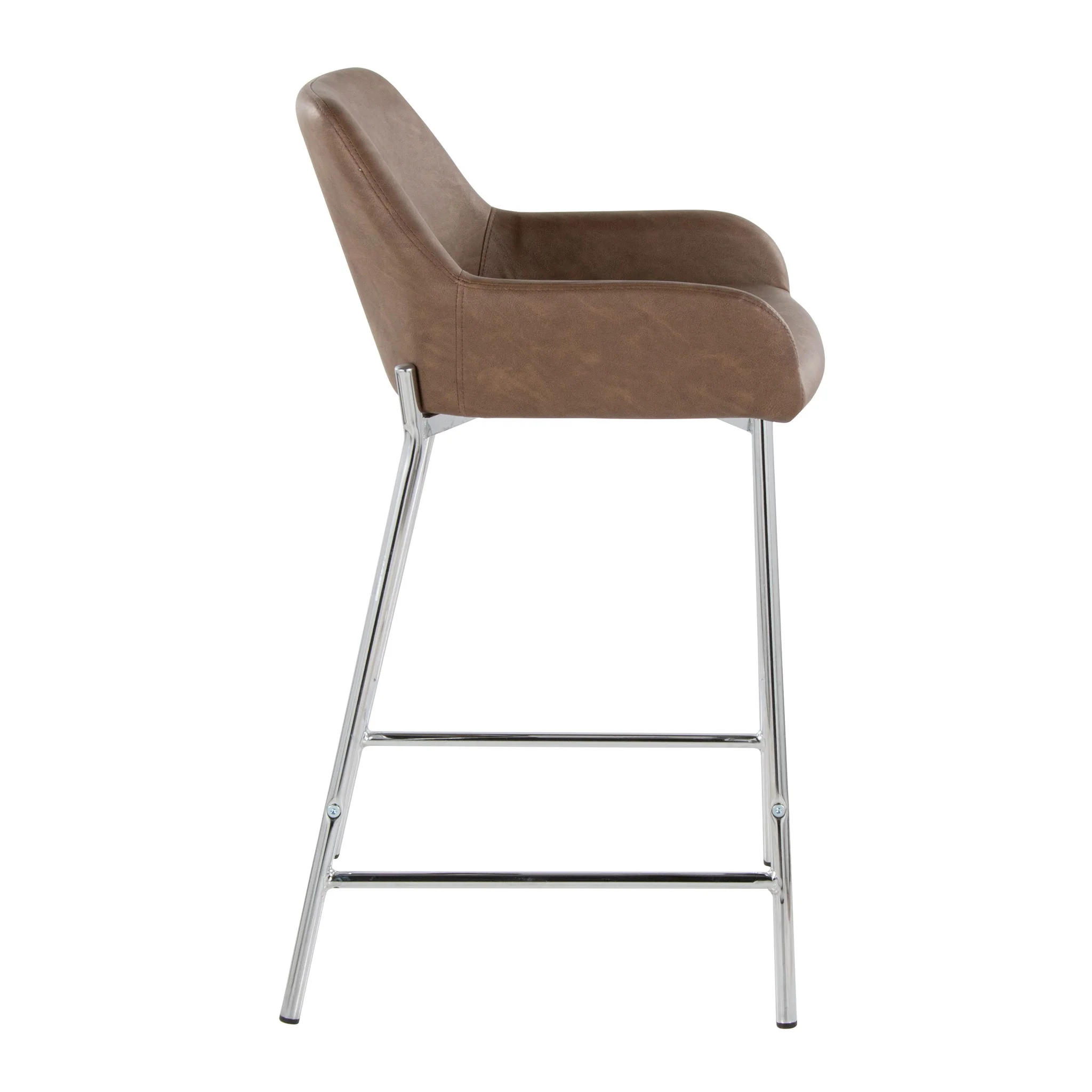 Daniella - Contemporary Fixed Height Counter Stool With Metal Legs (Set of 2) - Image 7