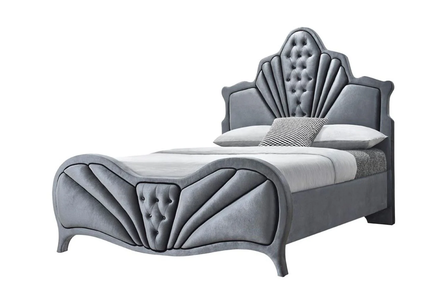 Dante - Queen Bed - Gray - Image 2