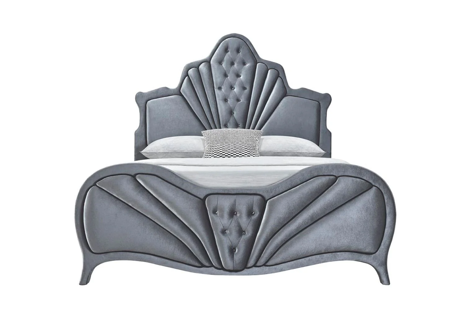 Dante - Queen Bed - Gray - Image 6