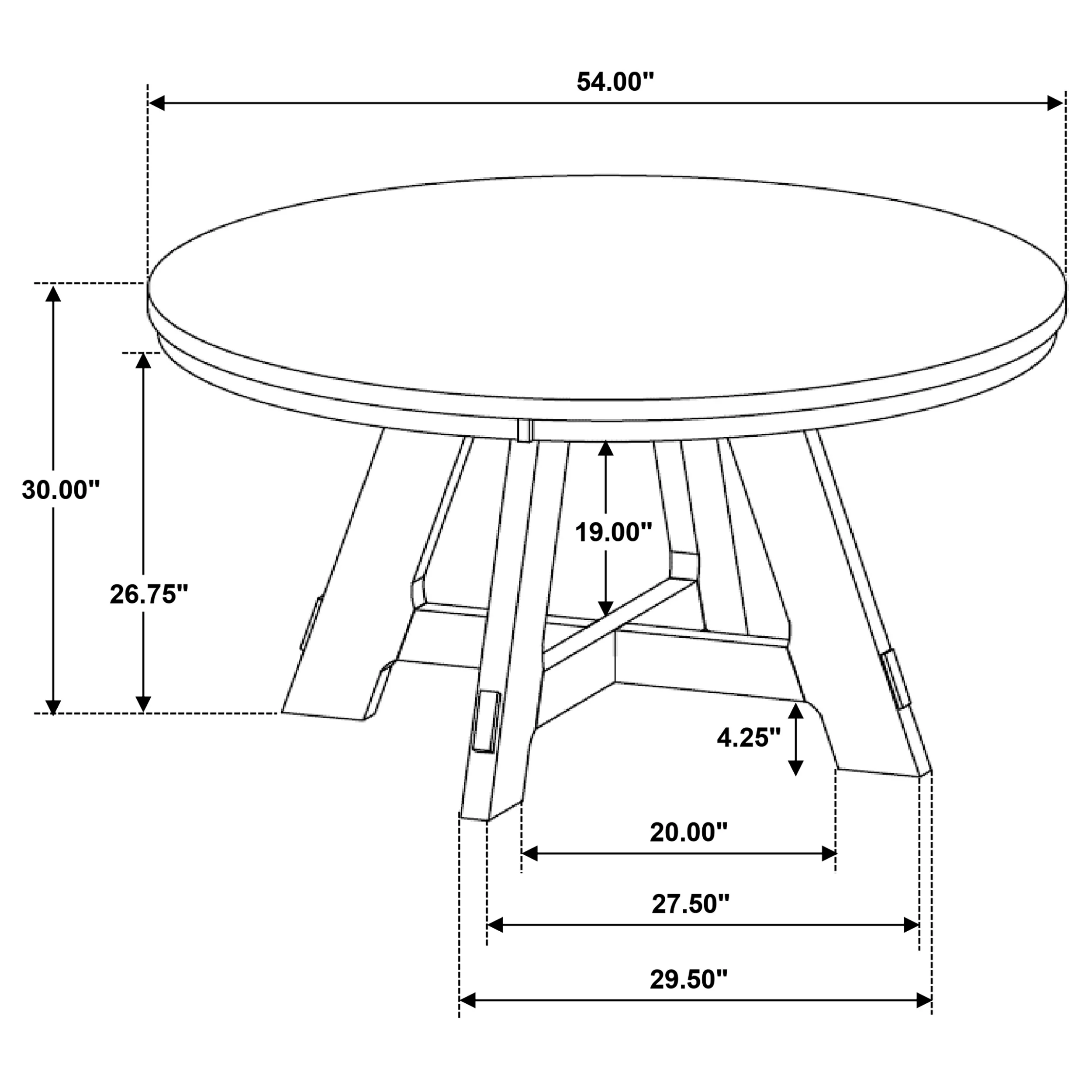 Danvers 5-Piece Dining Table Set, Brown Oak and Latte - Image 13
