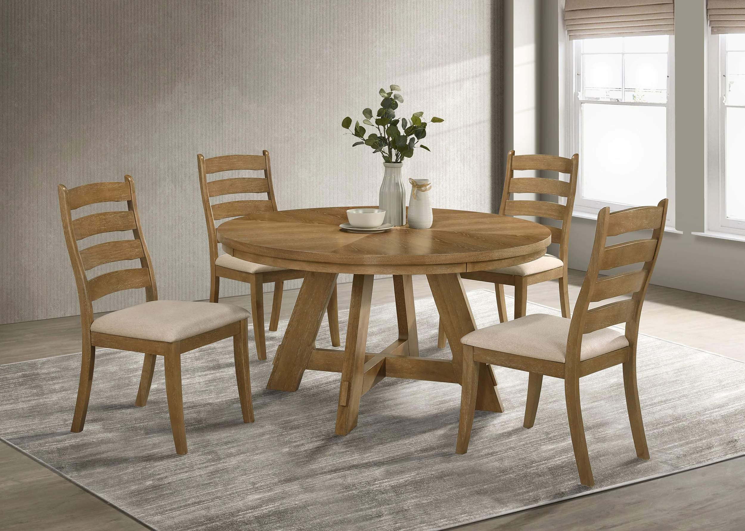 Danvers Wood Dining Side Chair Brown Oak, Set of 2 - Image 14