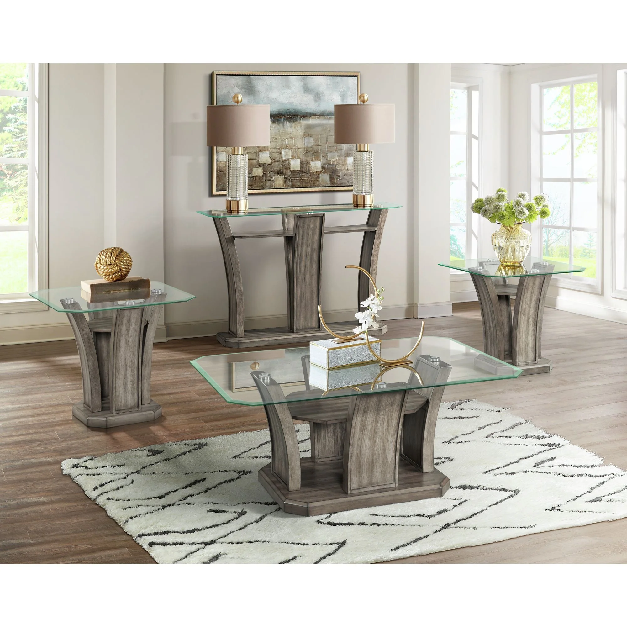 Dapper - Rectangular Coffee Table - Gray - Image 8