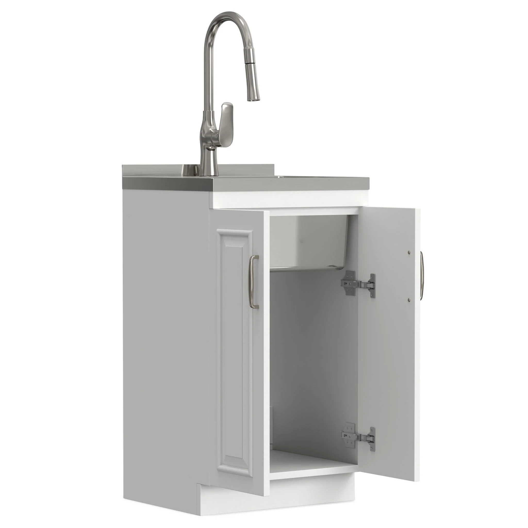 Darwin - Deluxe Laundry Cabinet With Pull-Out Faucet And Stainless Steel Sink - Image 12