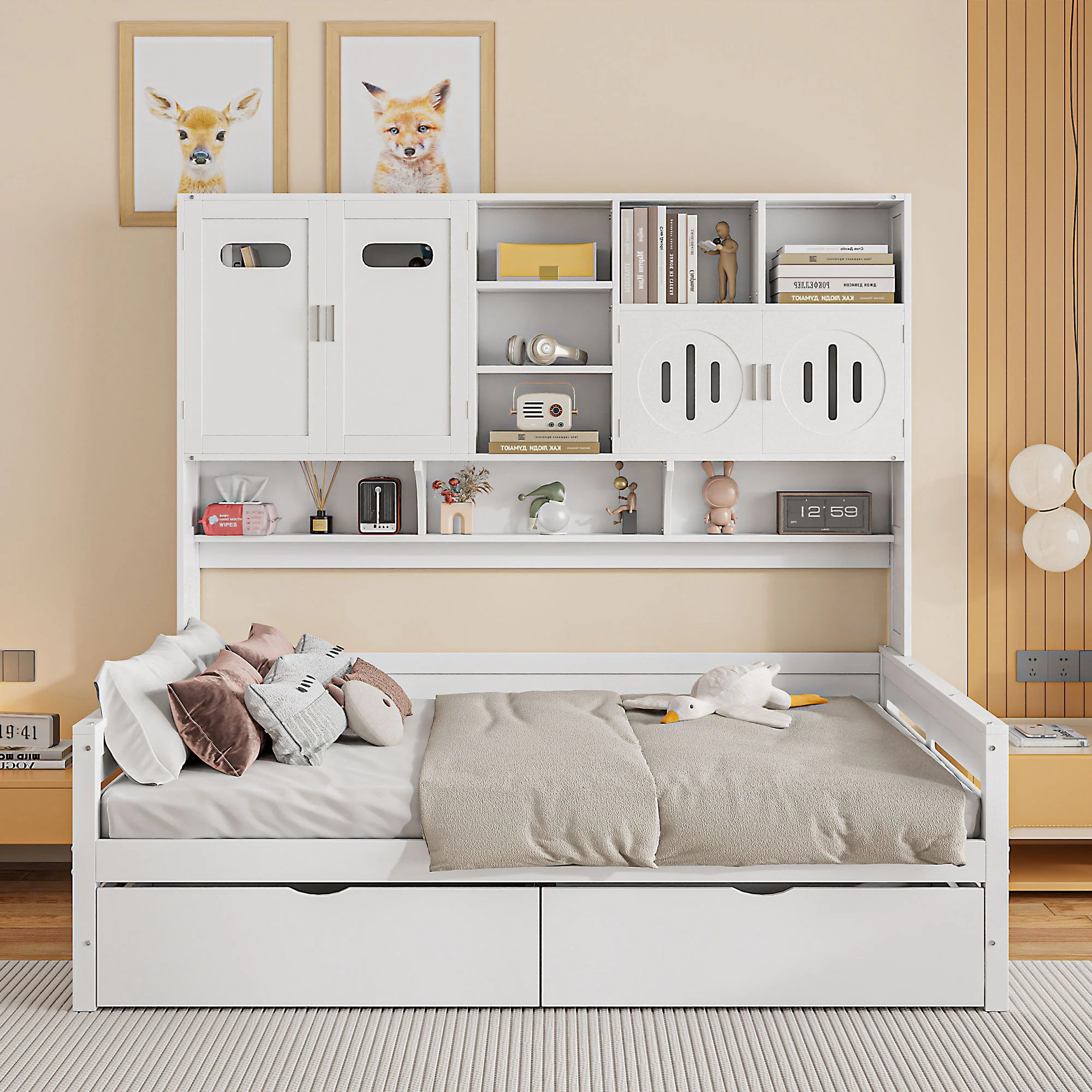 Daybed With All-In-One Cabinet And Shelf - Image 27