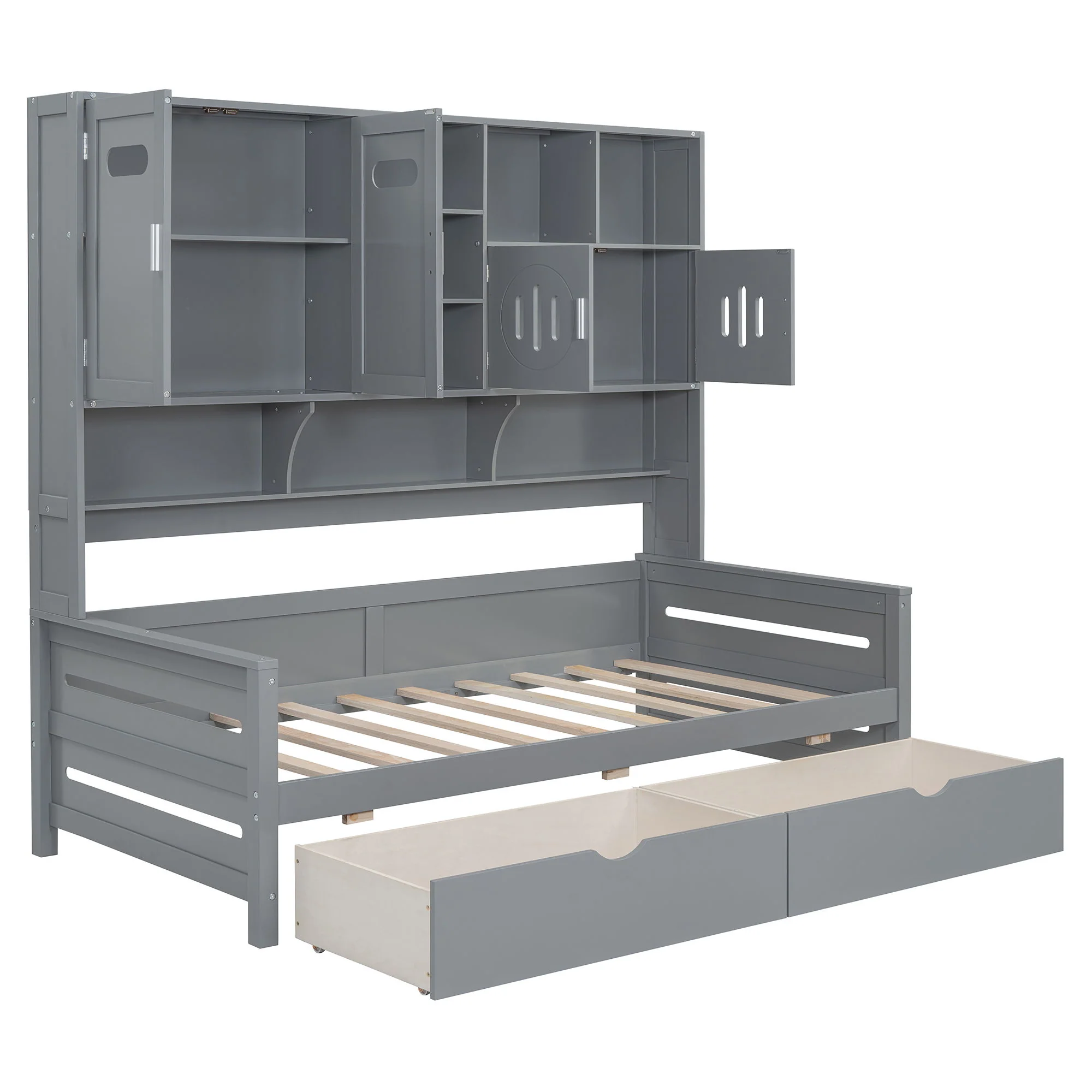 Daybed With All-In-One Cabinet And Shelf - Image 42