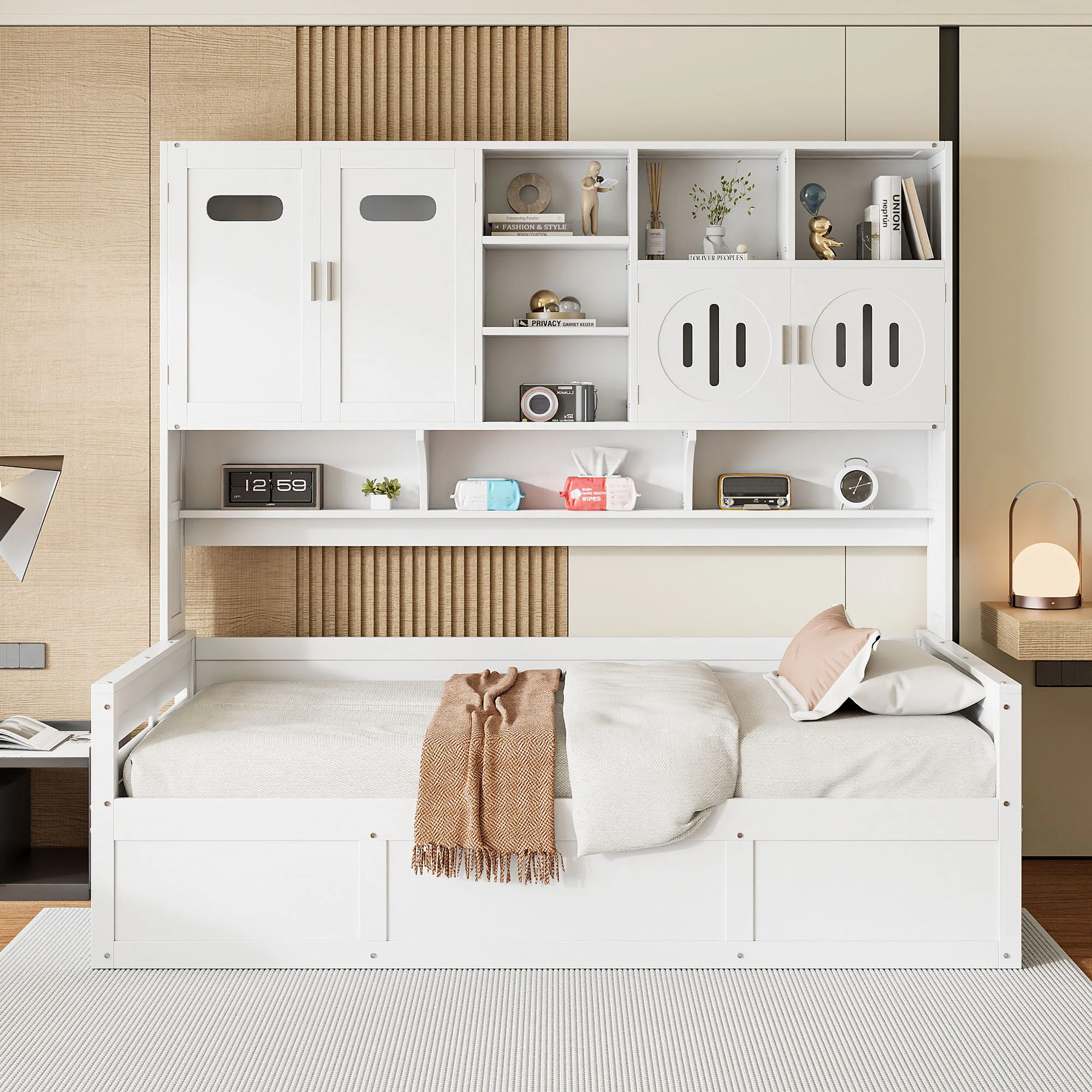 Daybed With All-In-One Cabinet And Shelf - Image 7