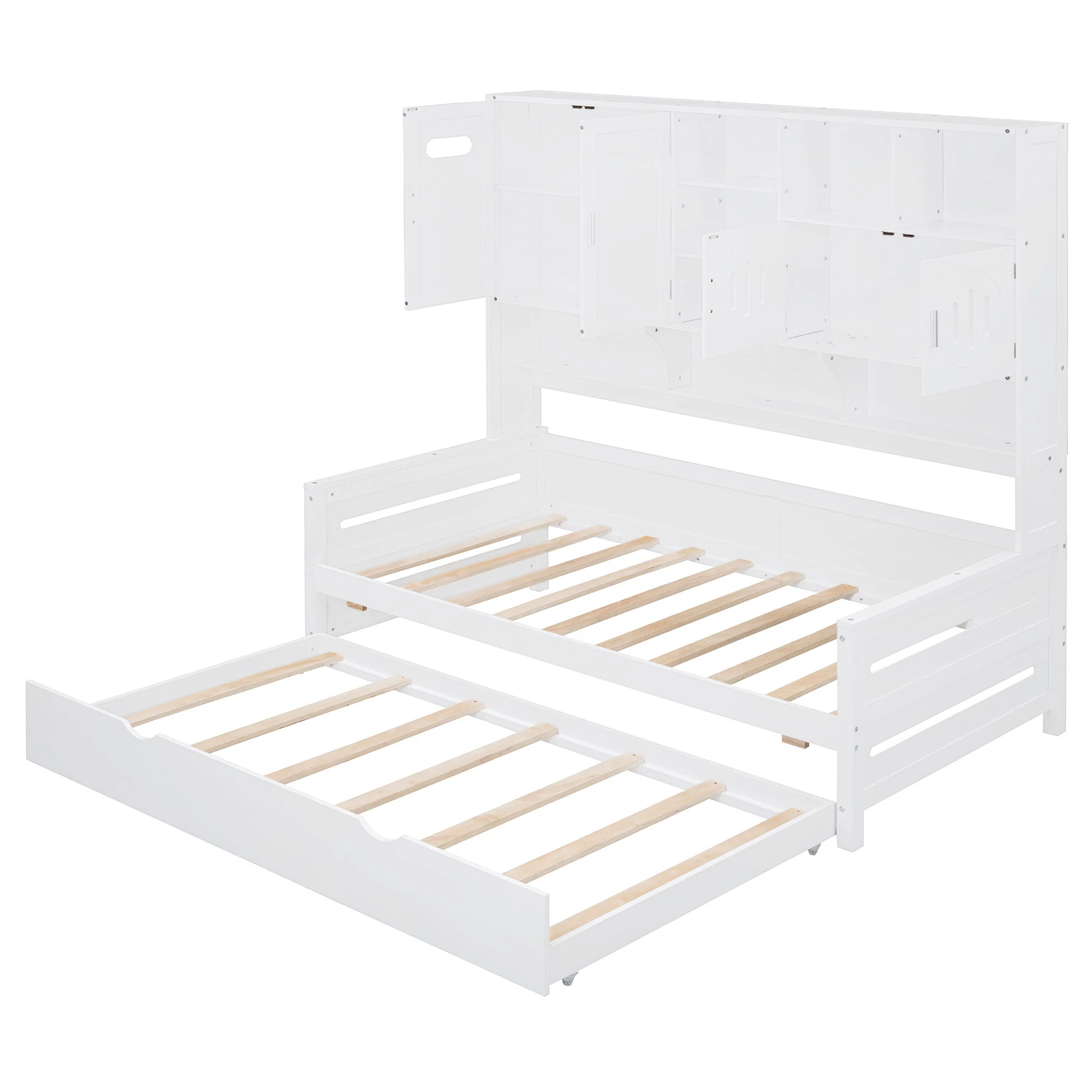 Daybed With All-In-One Cabinet And Shelf - Image 73