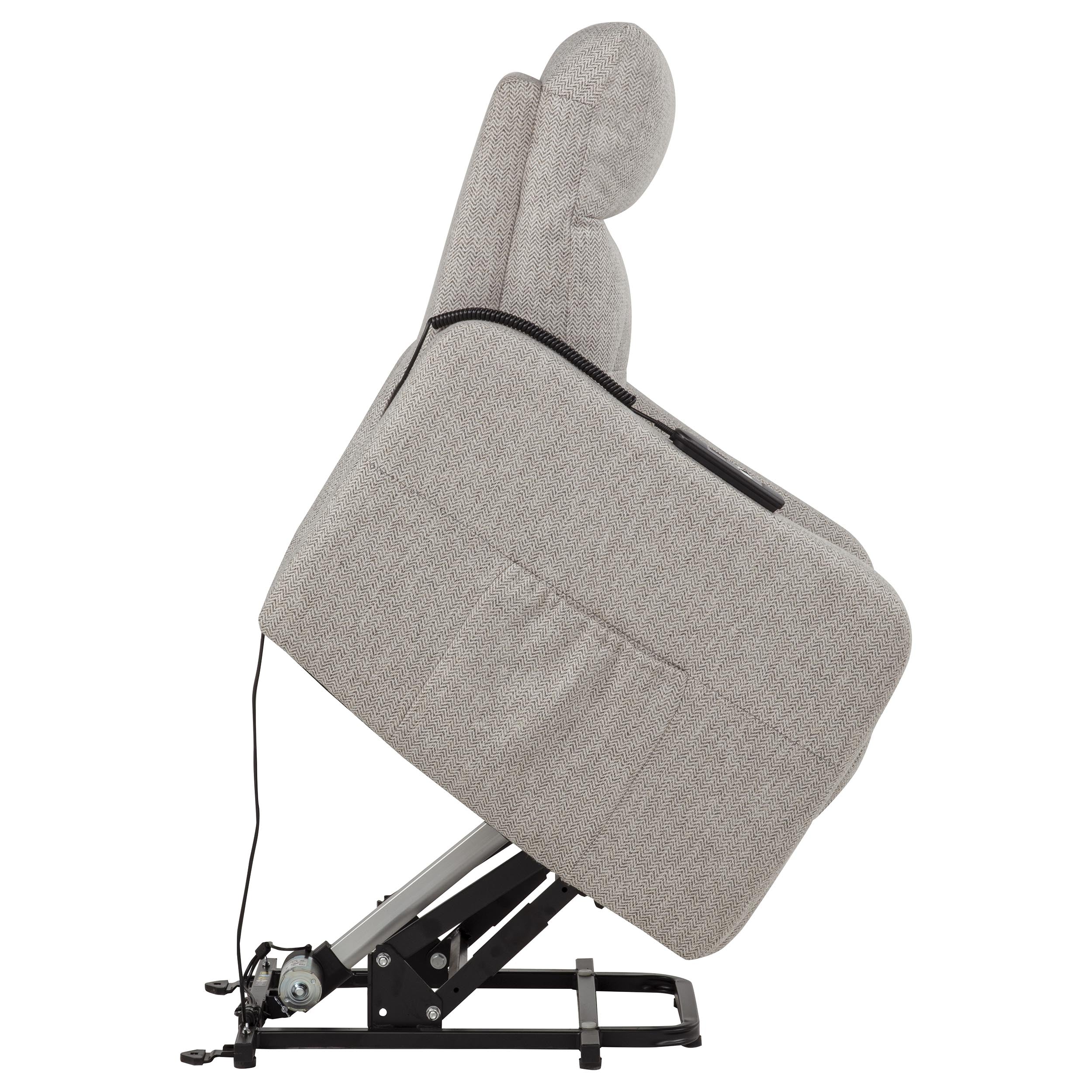 Dayes Upholstered Power Lift Recliner Chair Taupe - Image 11