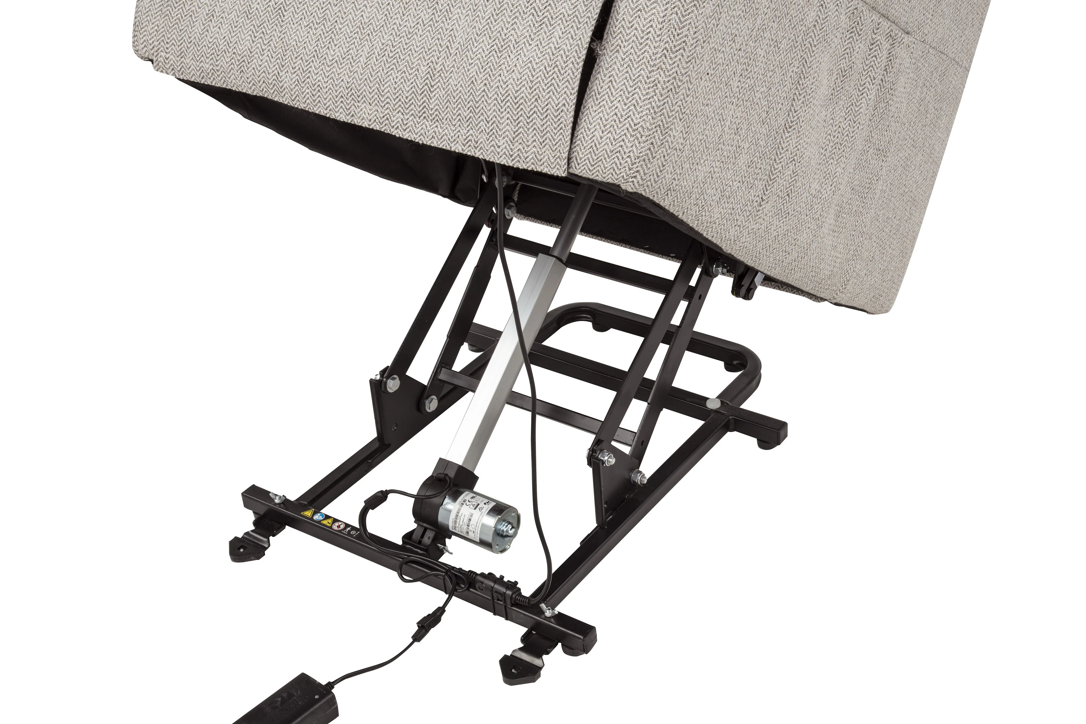 Dayes Upholstered Power Lift Recliner Chair Taupe - Image 16