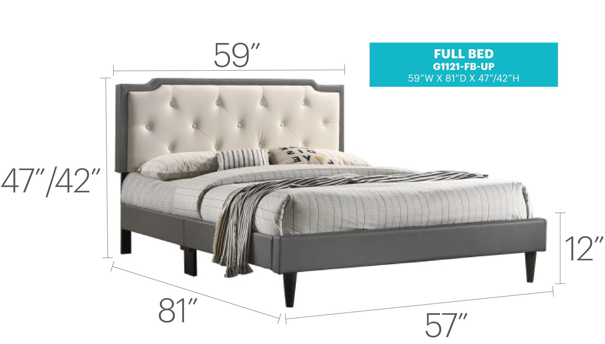 Bed (All in One Box) - Two Tone - Image 14