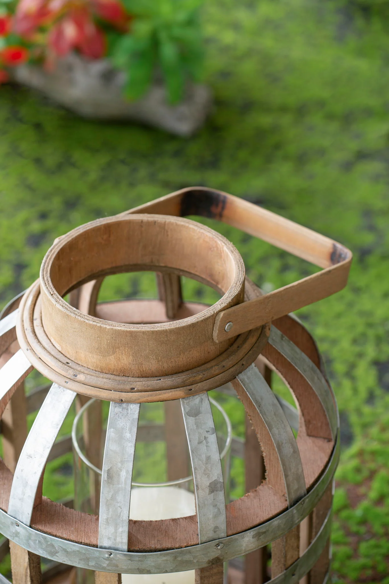Decorative Lantern With Handle, Wooden Lantern For Indoor Outdoor, Home Garden Wedding - Image 3