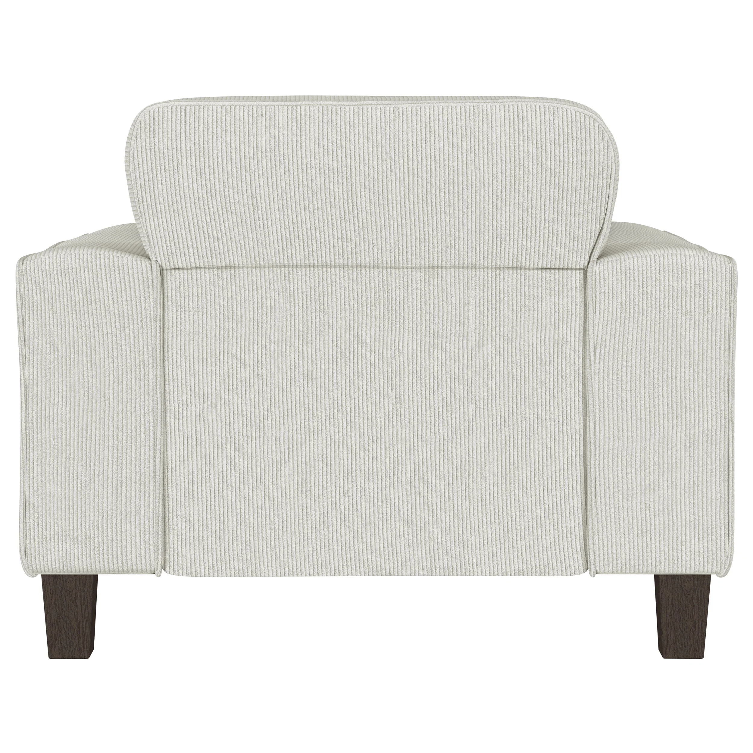 Deerhurst Upholstered Track Arm Tufted Accent Chair in Greige - Image 9