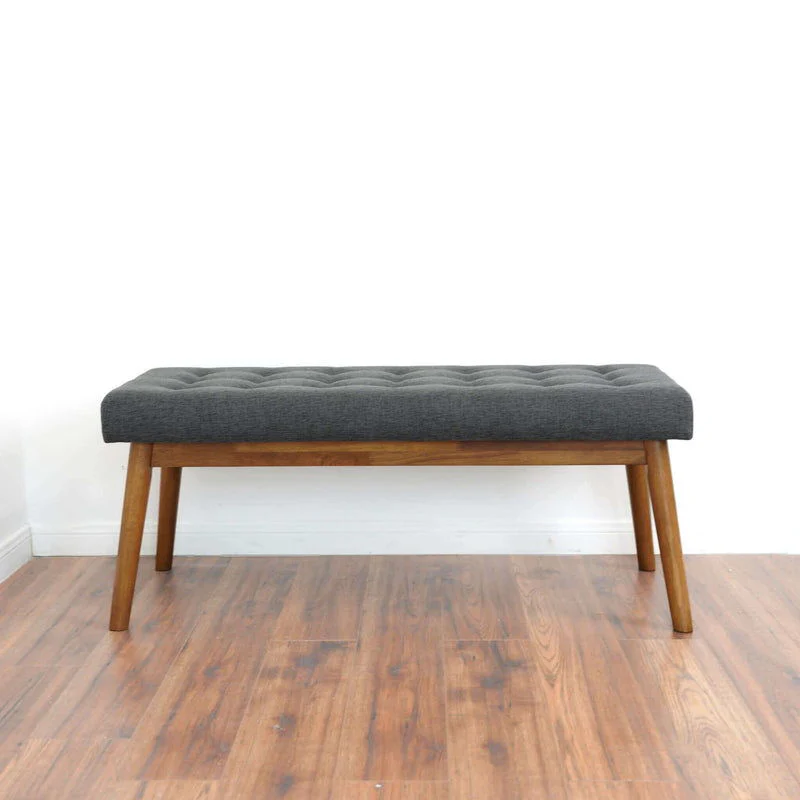Delilah - Modern Bench - Gray - Image 4