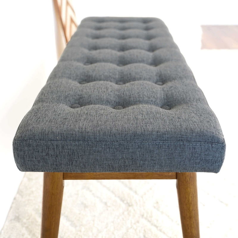 Delilah - Modern Bench - Gray - Image 7