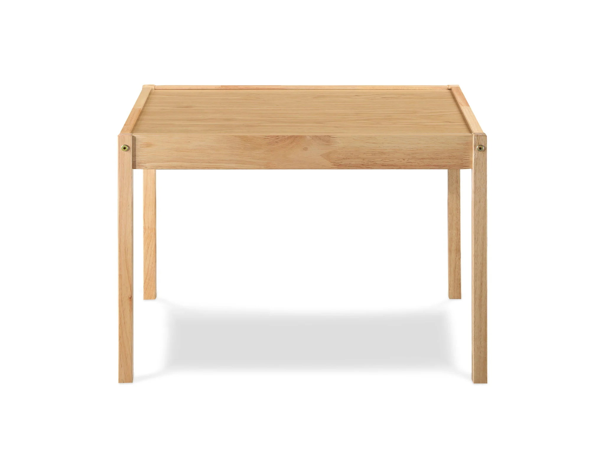 Della - 3 Piece Solid Wood Kids Table & Two Chair Set - Natural - Image 6