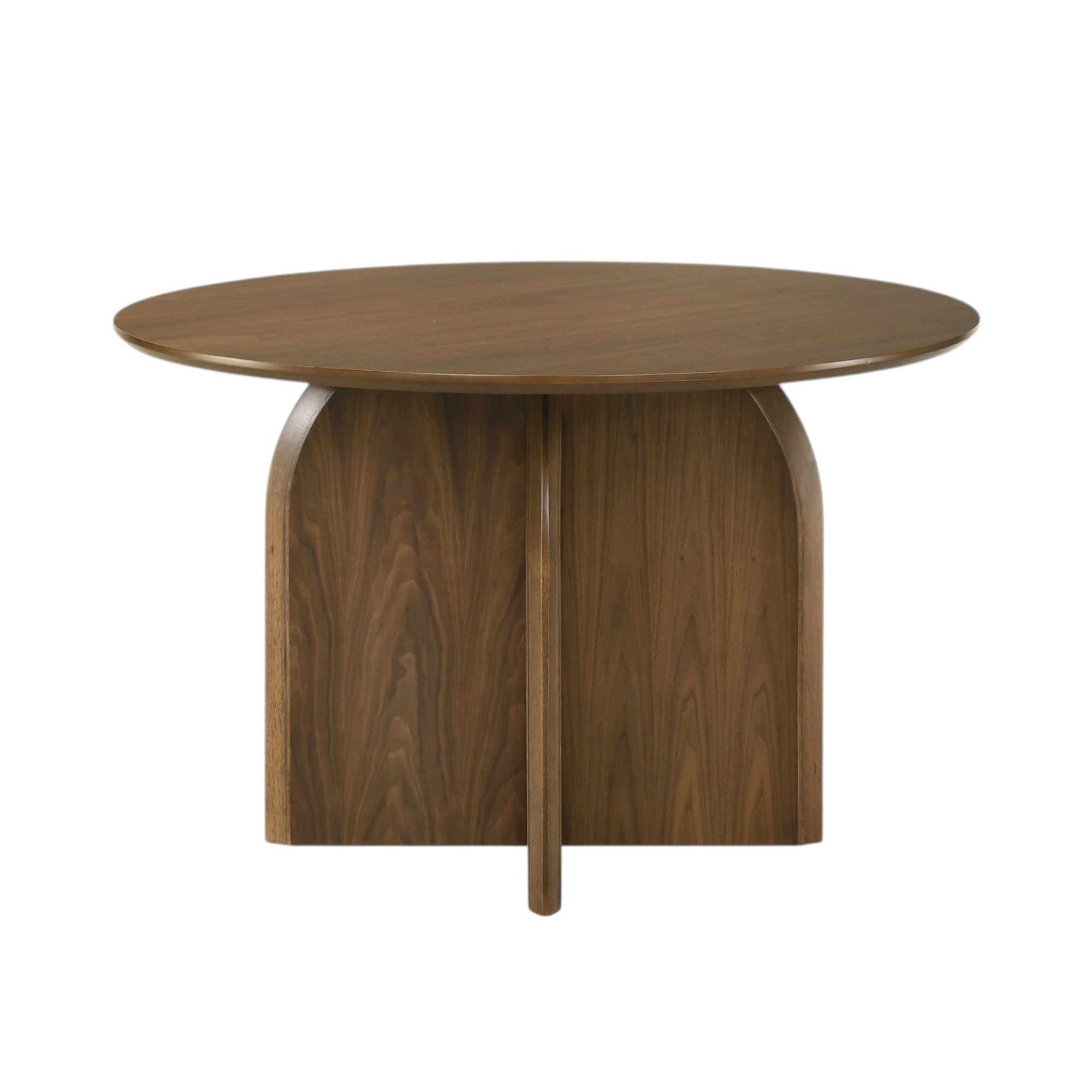 Delmon - Round Dining Table - Dark Walnut - Image 6