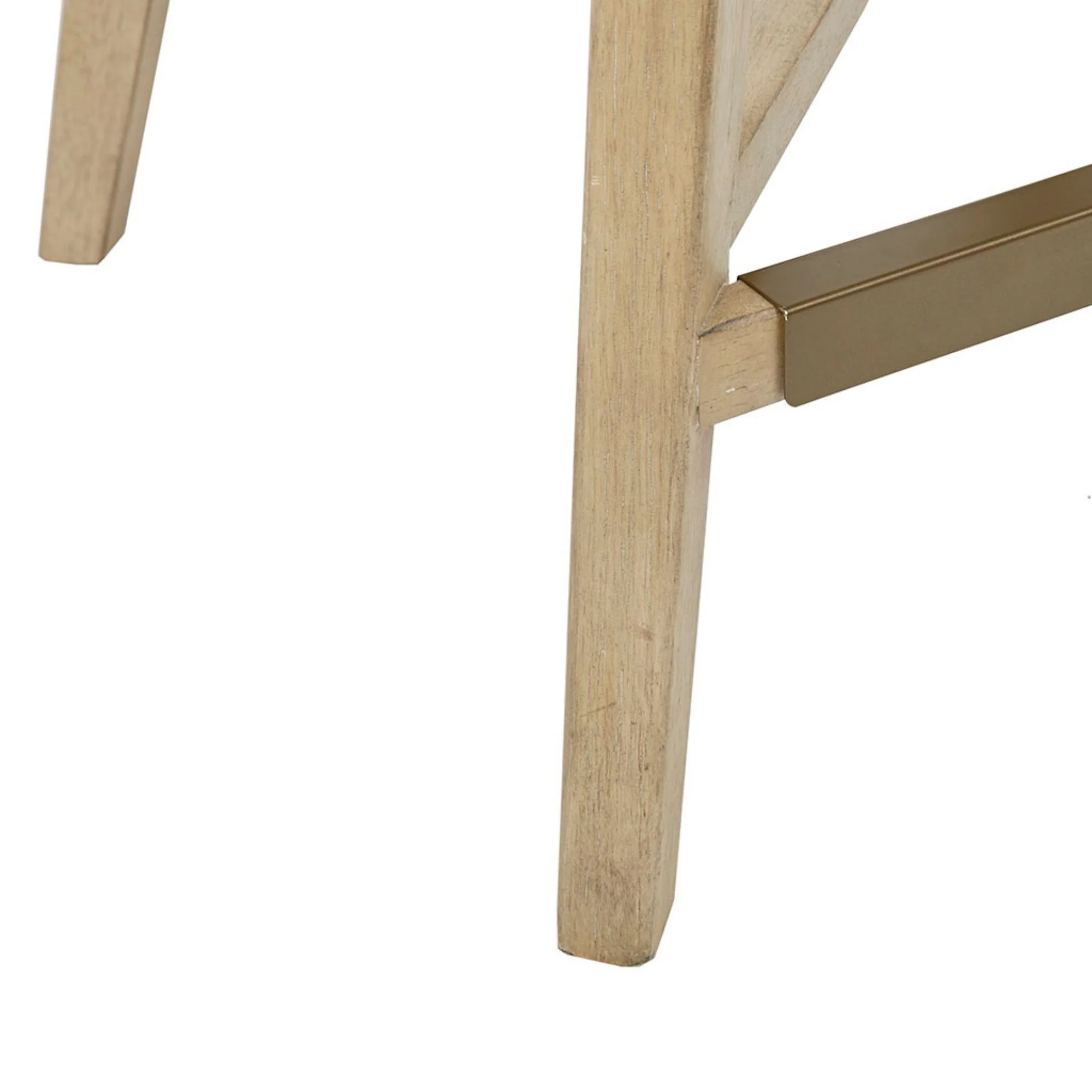 Design Swivel Counter Stool With Low Back Support Polyester And Solid Wood - Cream - Image 7