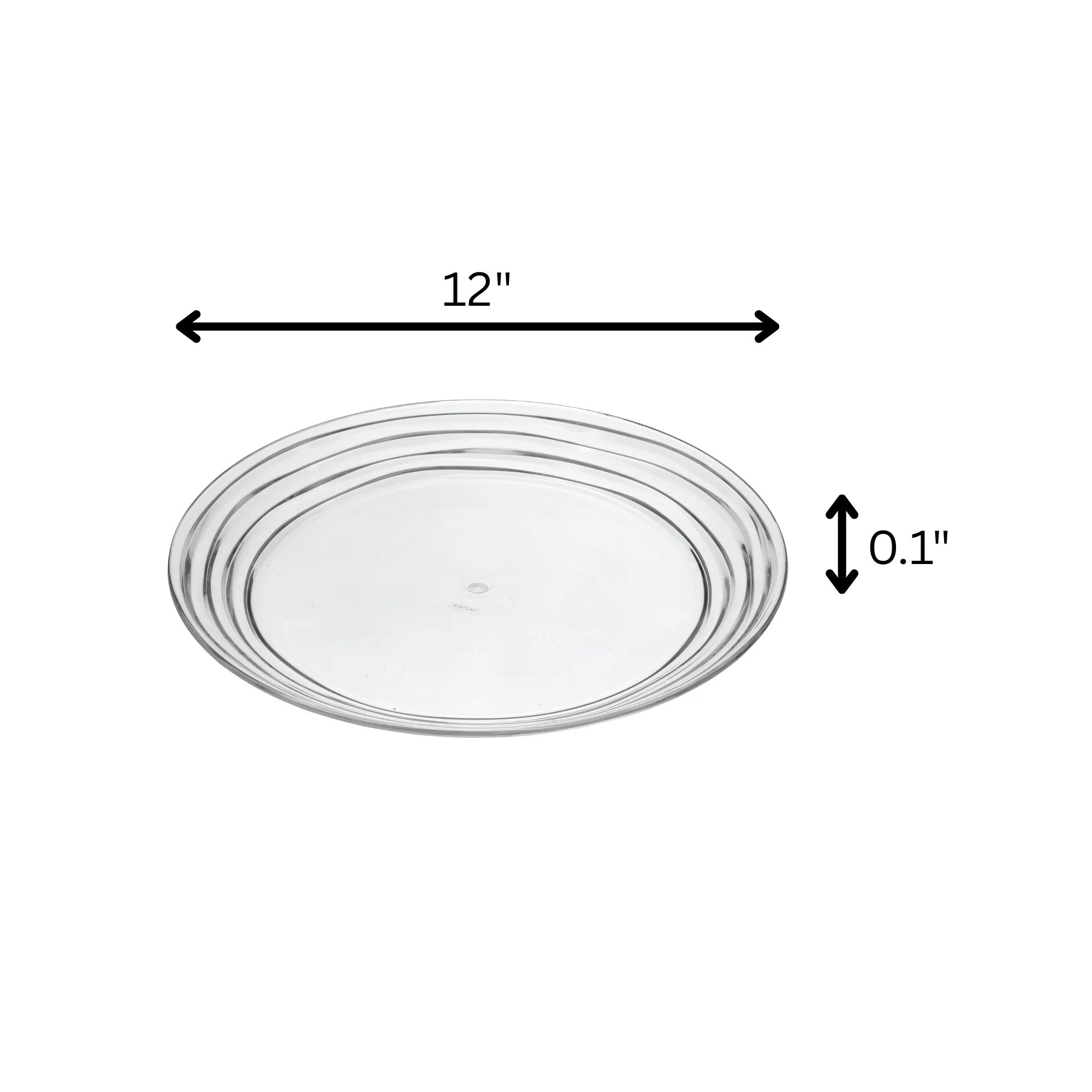 Designer Swirl Acrylic Dinner Plates (Set of 4) - Image 6