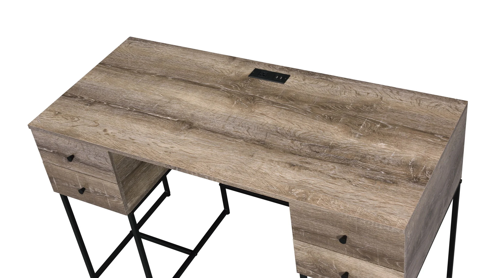 Desirre - Wirting Desk With USB Port - Oak - Image 9