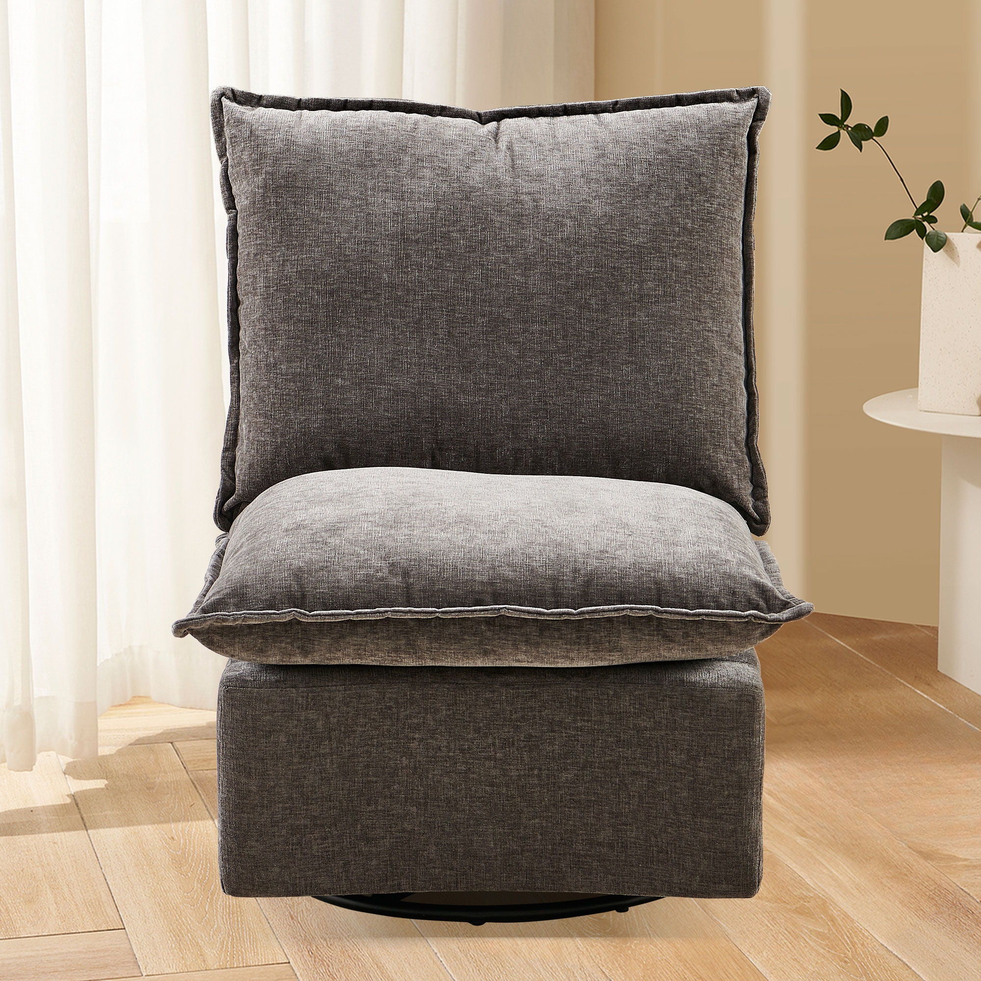 Detachable Single 360 Swivel Rocking Rocker, 360 Swivel Sofa Chair & Single Sofa Lounge, Comfortable Seating For Living Room & Bedroom Sofa 1 Piece - Image 12
