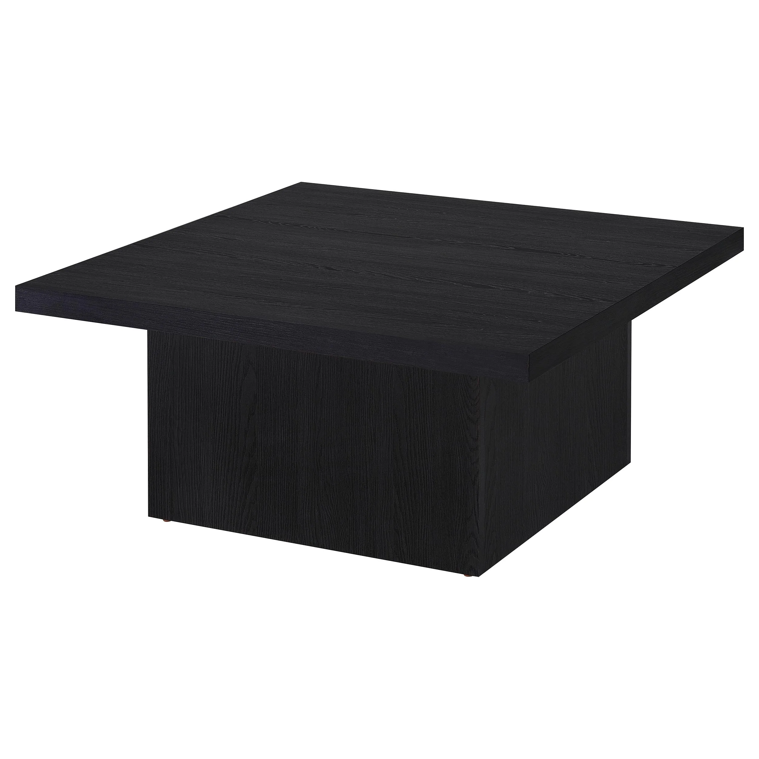 Devar 2-Piece Square Cocktail Coffee End Table Set Black - Image 6