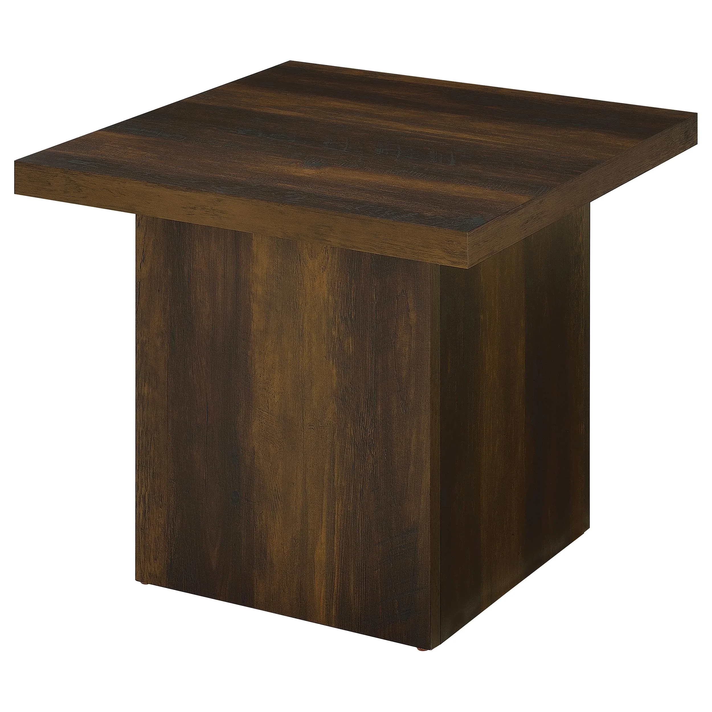 Devar 2-Piece Square Coffee and End Table Set Dark Pine - Image 5