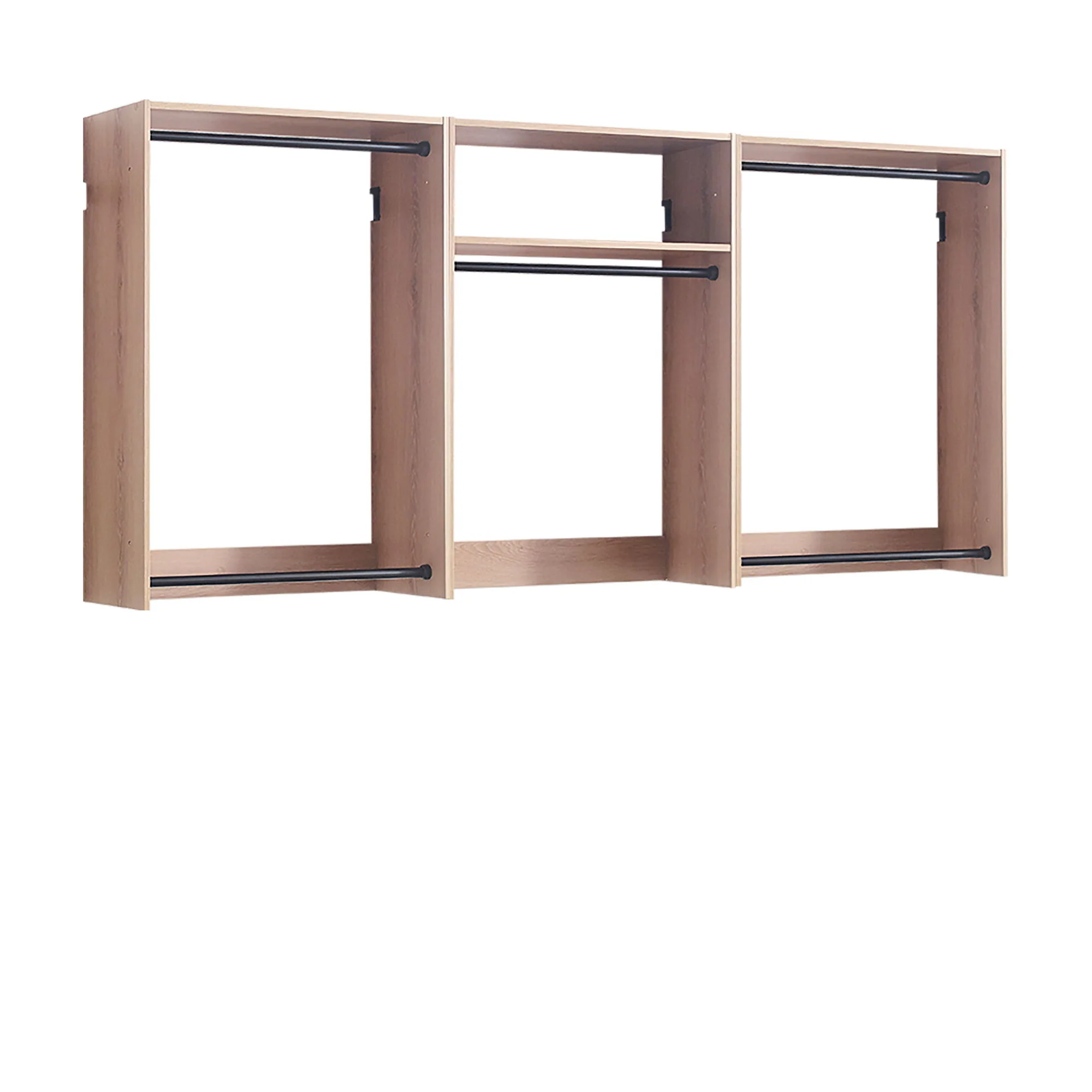 Devi - Wall Mounted Wood Closet System & Modular Design - Image 2