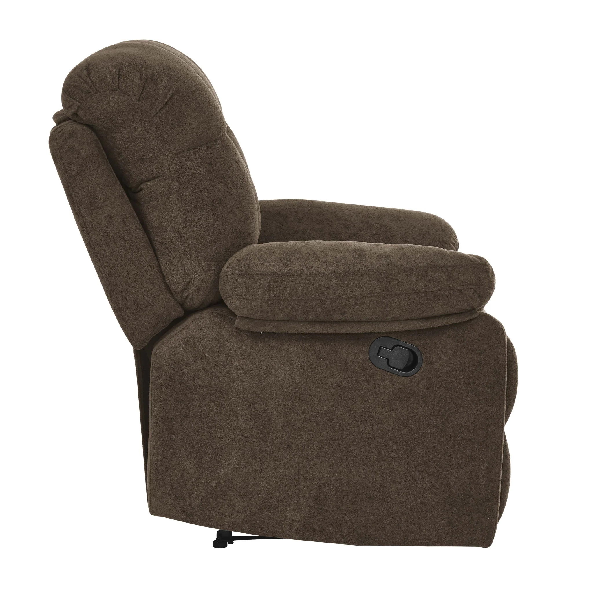 Devonaire - Manual Recliner With Padded Arms - Dark Brown - Image 2