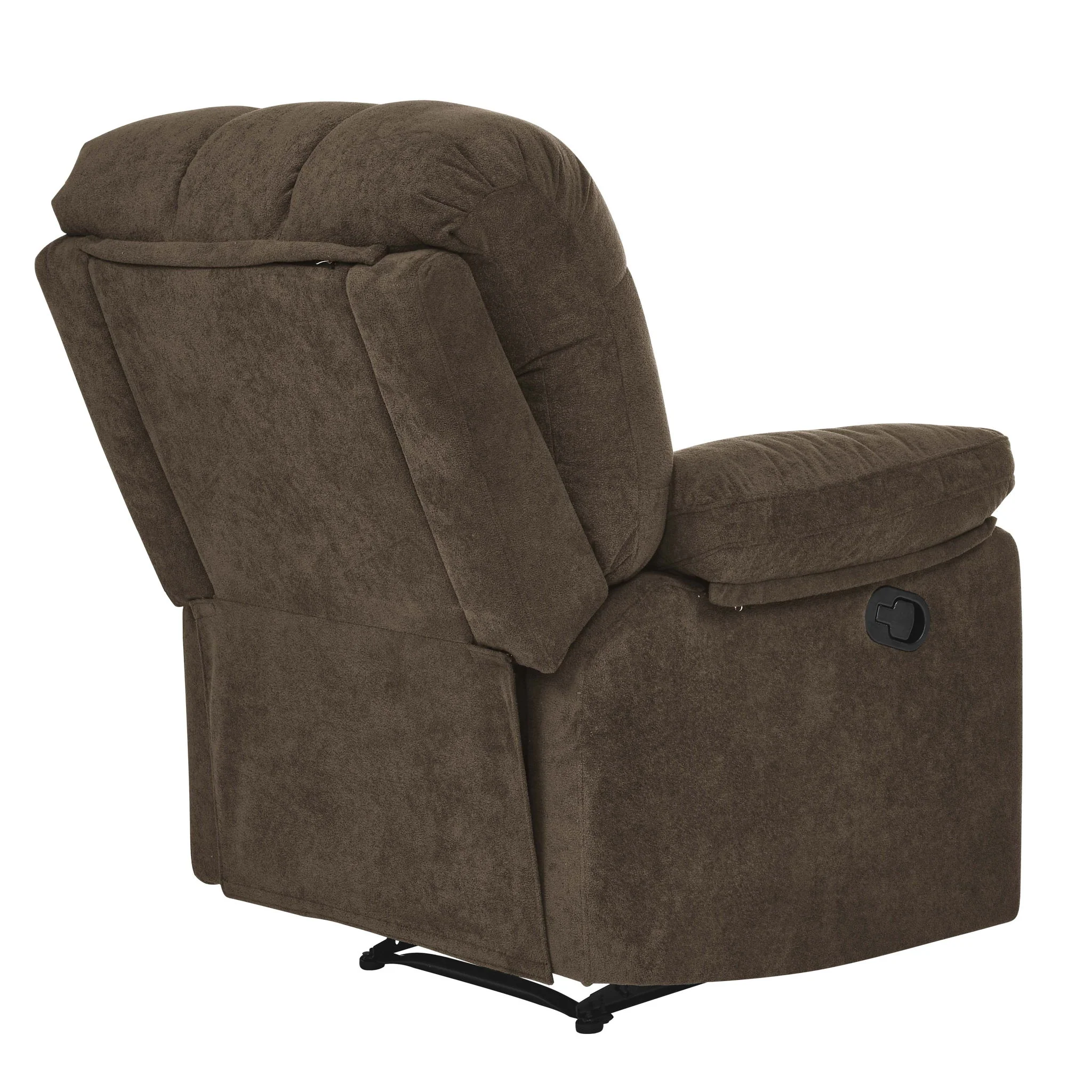 Devonaire - Manual Recliner With Padded Arms - Dark Brown - Image 5