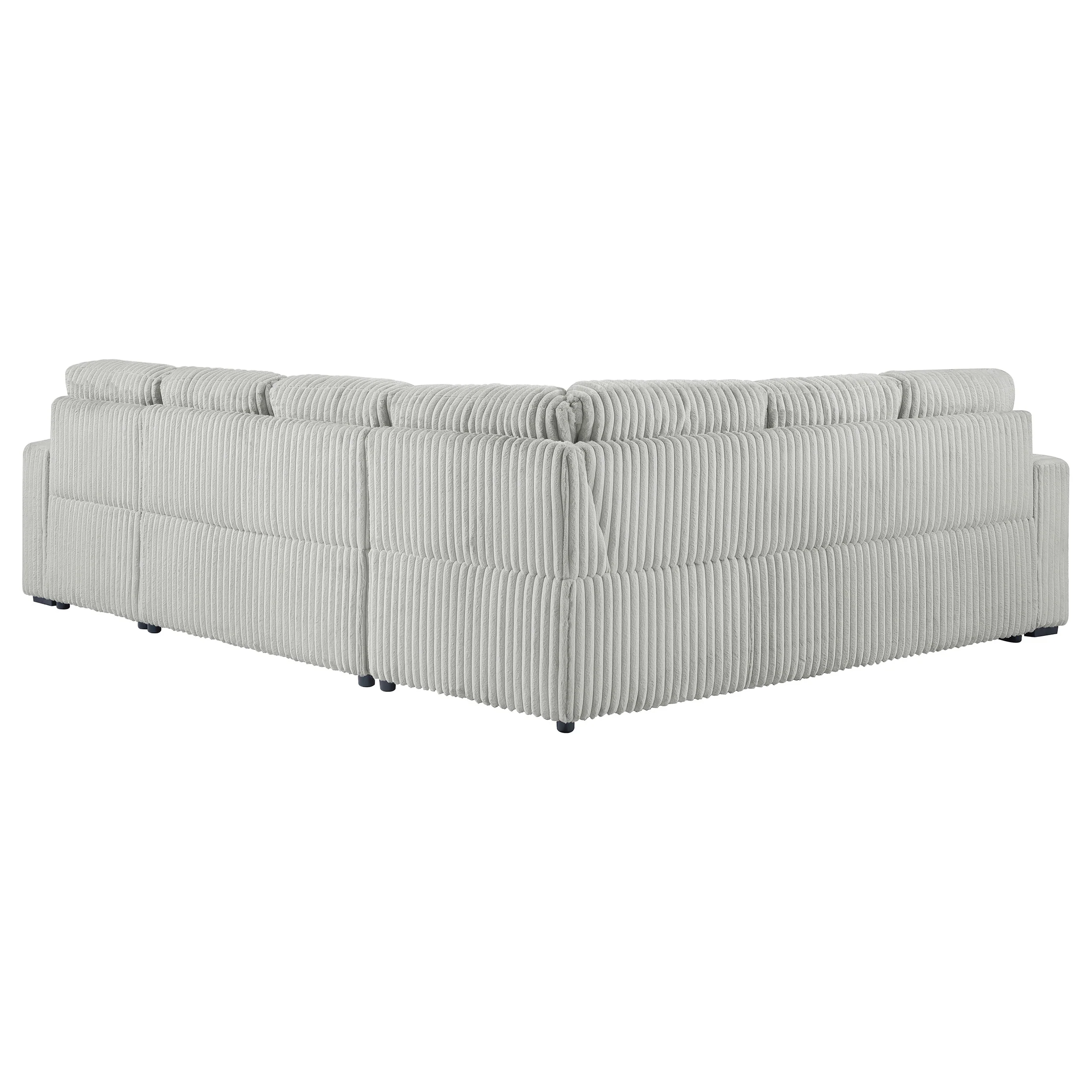 Devonshire Sleeper Sectional Sofa with Storage Chaise, Grey - Image 11