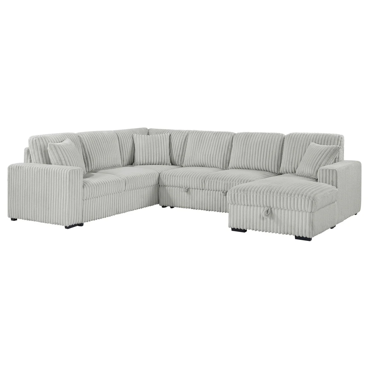 Sleeper Sectional Sofa with Storage Chaise - Image 8