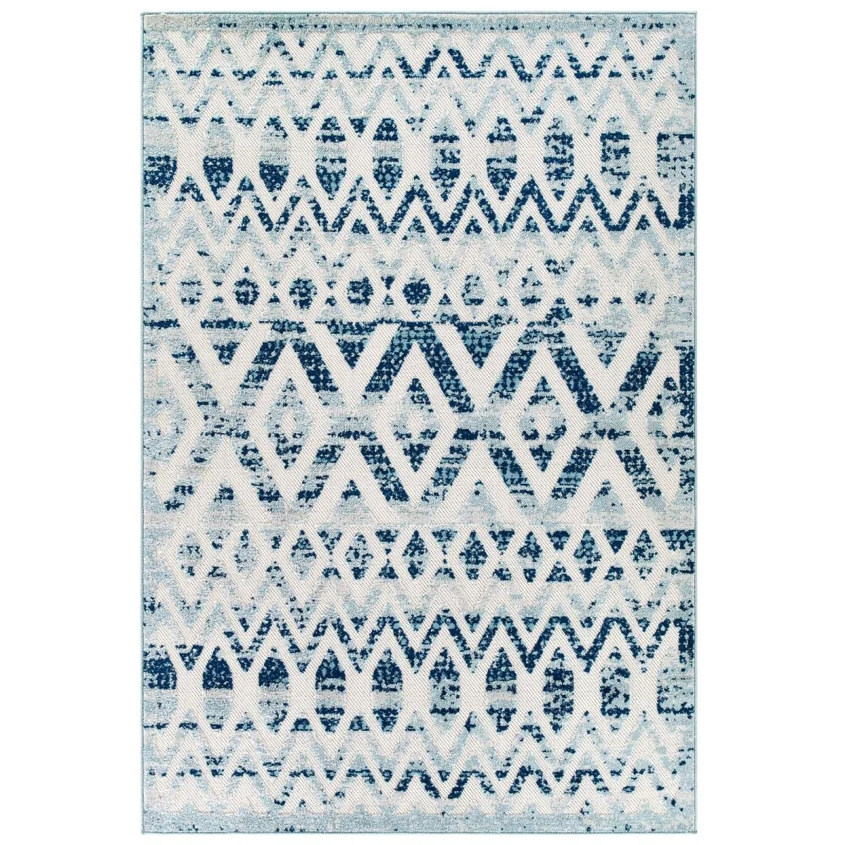Diamond Chevron Moroccan Trellis Indoor/Outdoor Rug - Geometric Pattern Area Rug - Image 10
