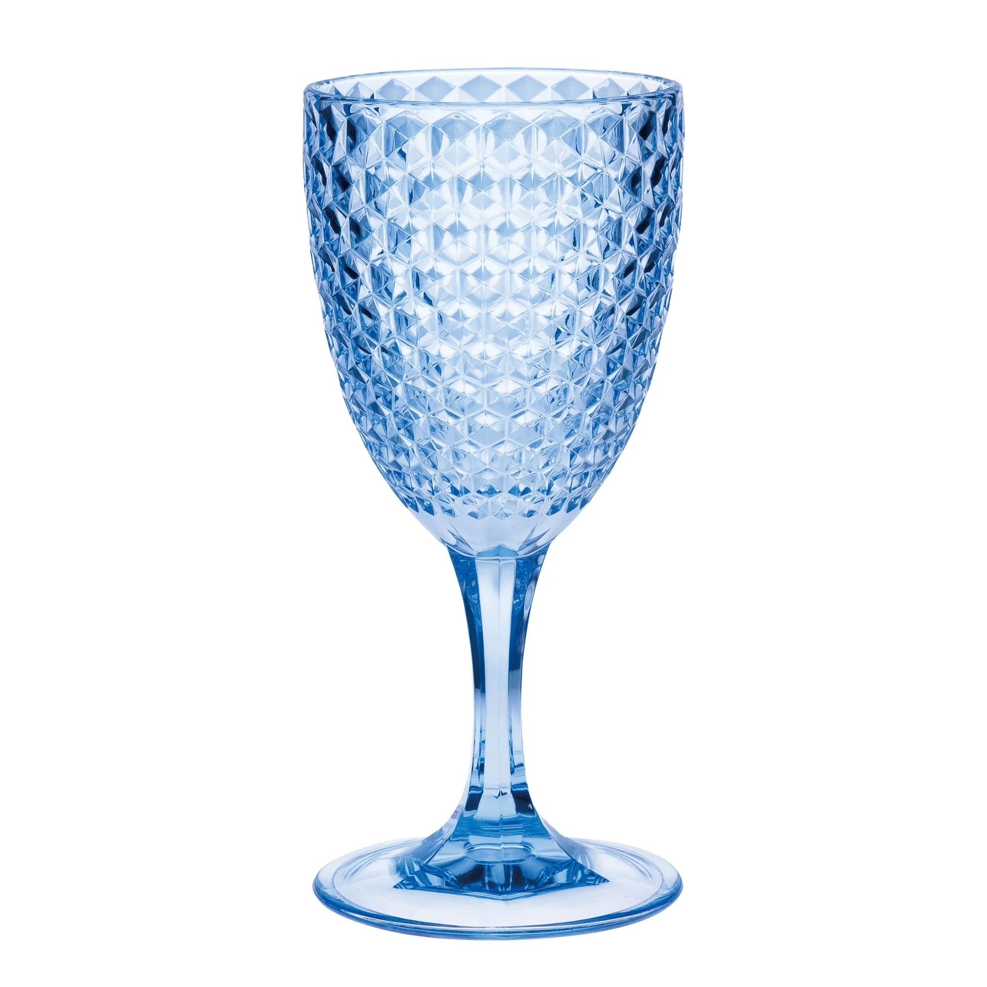 Diamond Cut Plastic Wine Glasses (Set of 4) - Image 3