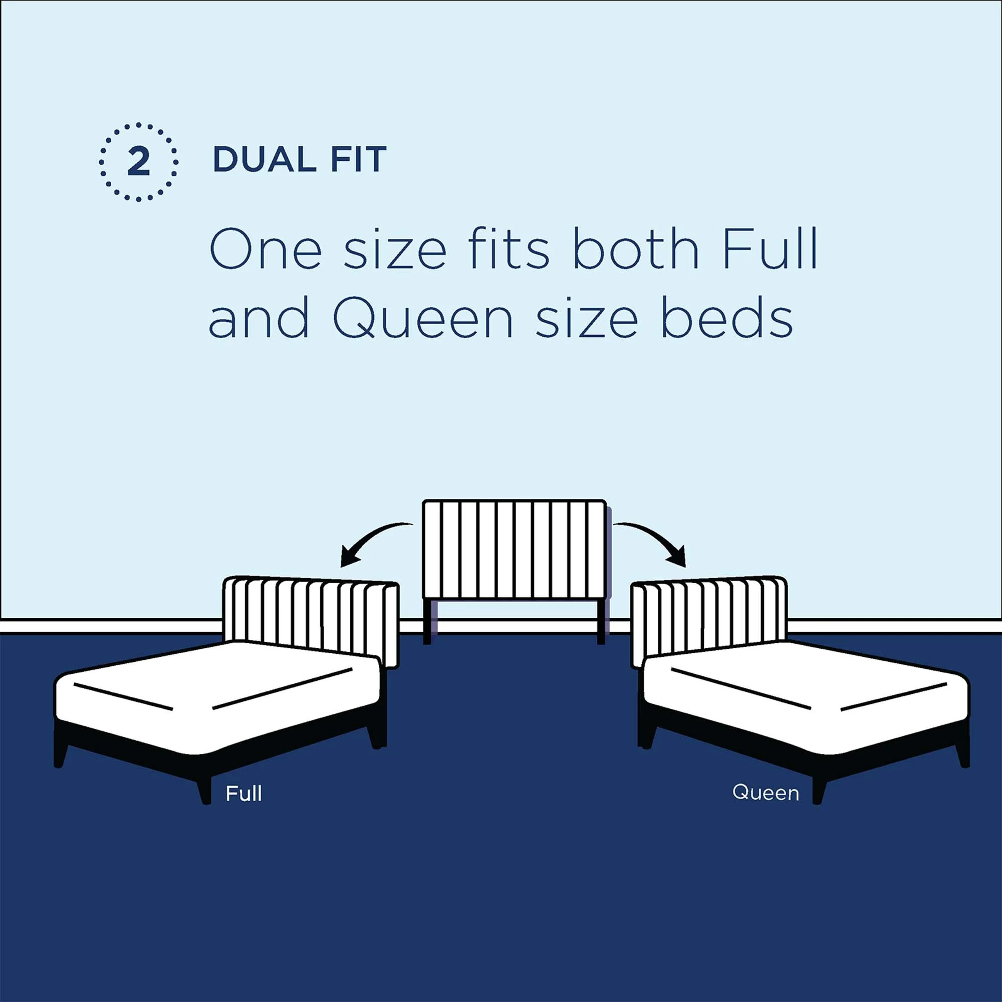 Channel Tufted Upholstered Headboard with Performance Velvet - Image 5