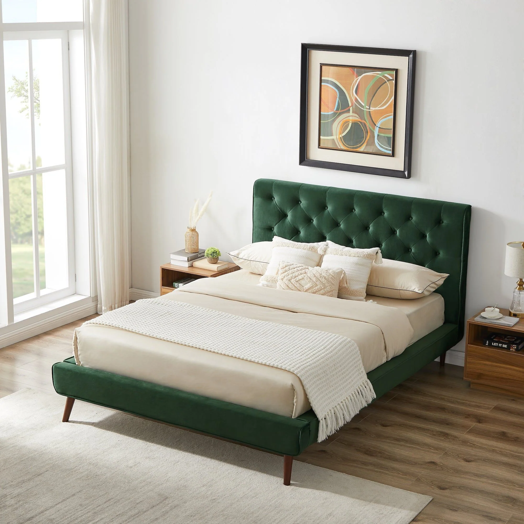 Dillon - Mid-Century Modern Platform Bed - Image 5