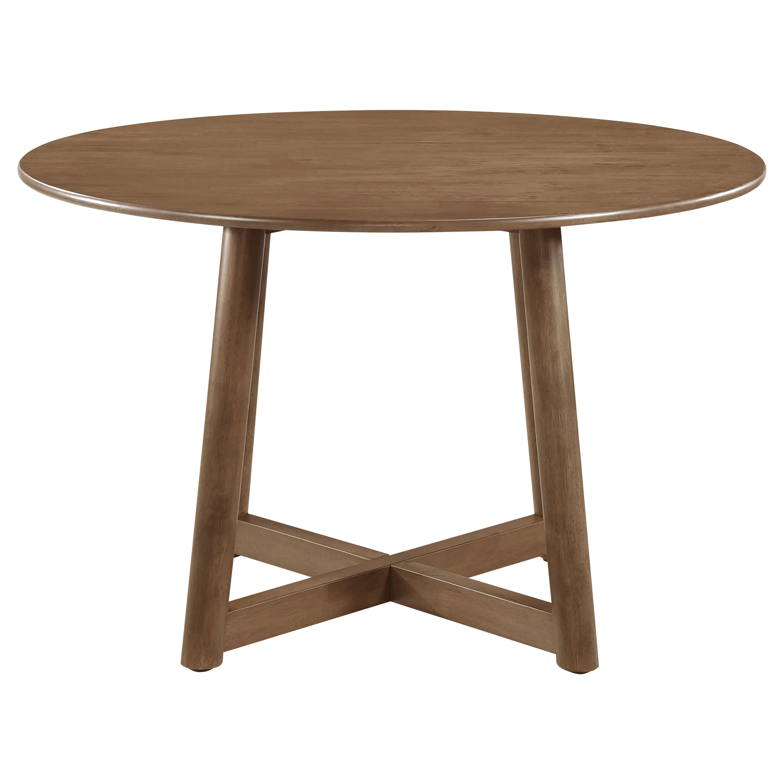 Dinah 5-Piece Round Walnut Dining Set - Image 2