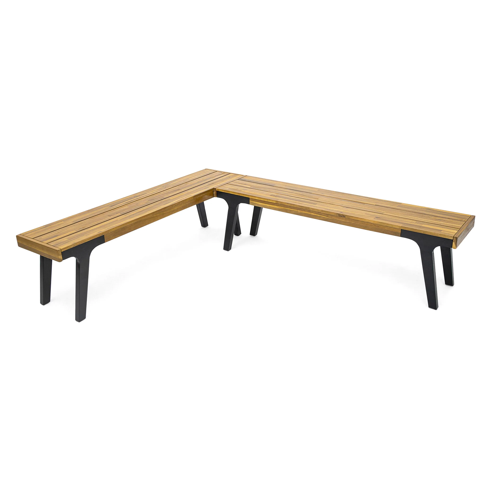 Dining Bench (Set of 2) - Teak - Image 8