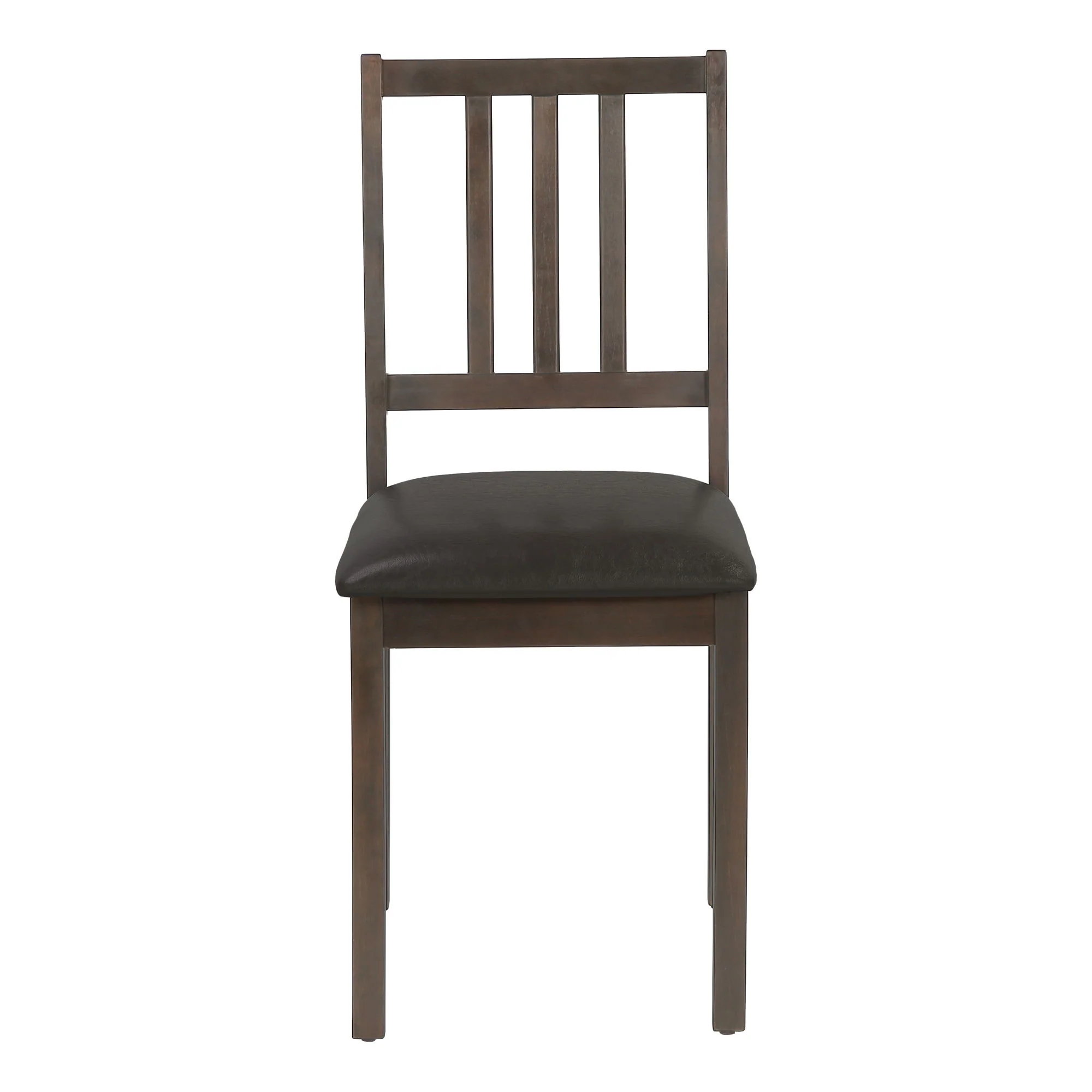 Dining Chair, Side, Upholstered For Dining Room, Transitional (Set of 2) - Brown - Image 9