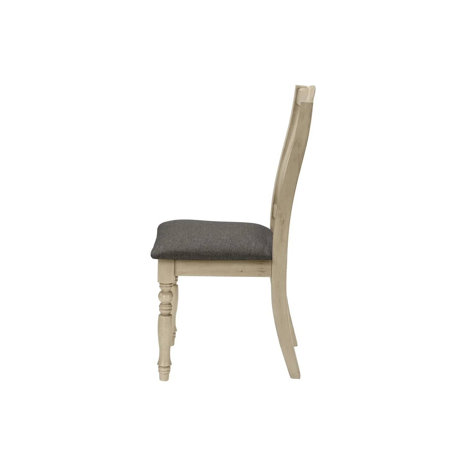 Dining Chair, Upholstered, Side, Transitional (Set of 2) - Gray - Image 4