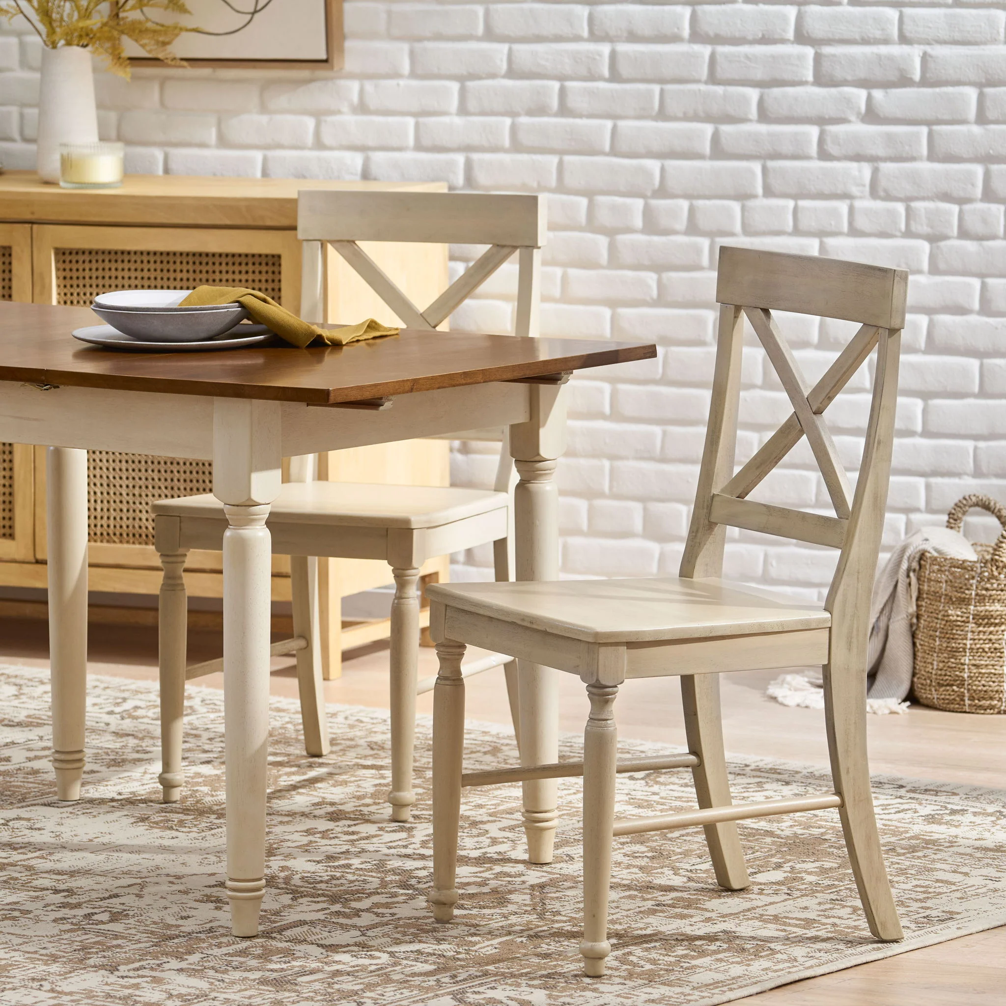 Dining Chair With X Shaped Back (Set of 2) - Image 13