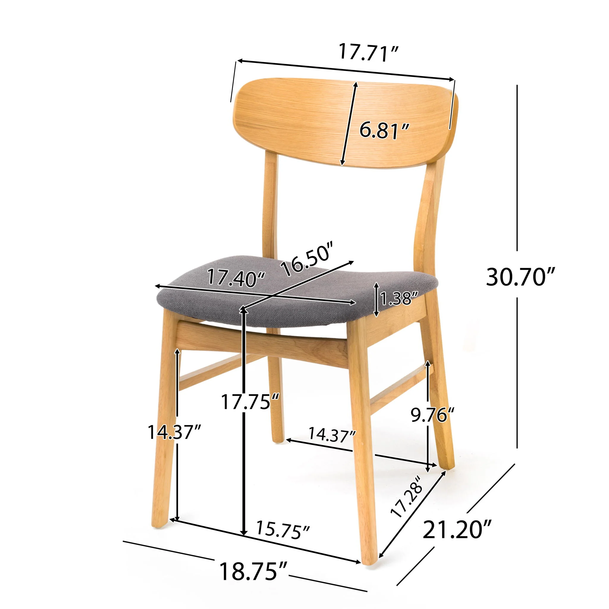 Dining Chairs With Cushioned Seat (Set of 2) - Image 13