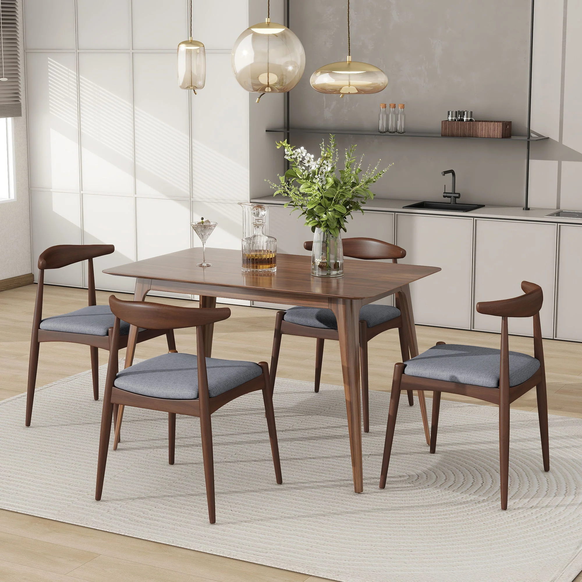 Dining Chairs With Ergonomic Backrest & Comfort Cushions (Set of 2) - Image 5