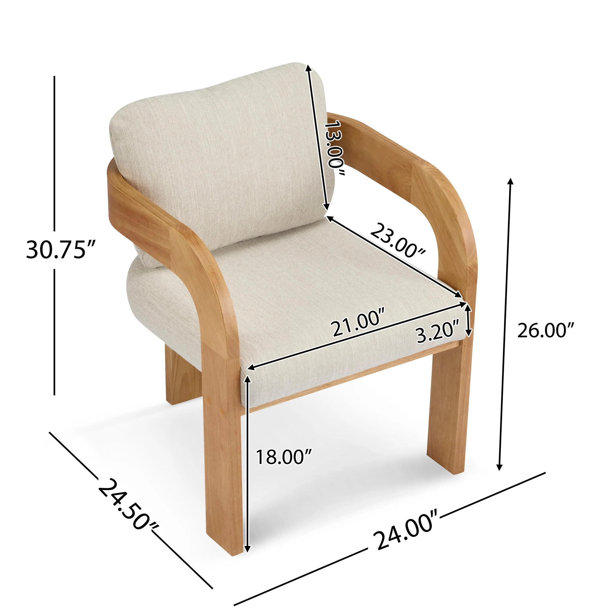 Dining Chairs With Pillow Back (Set of 2) - Image 5